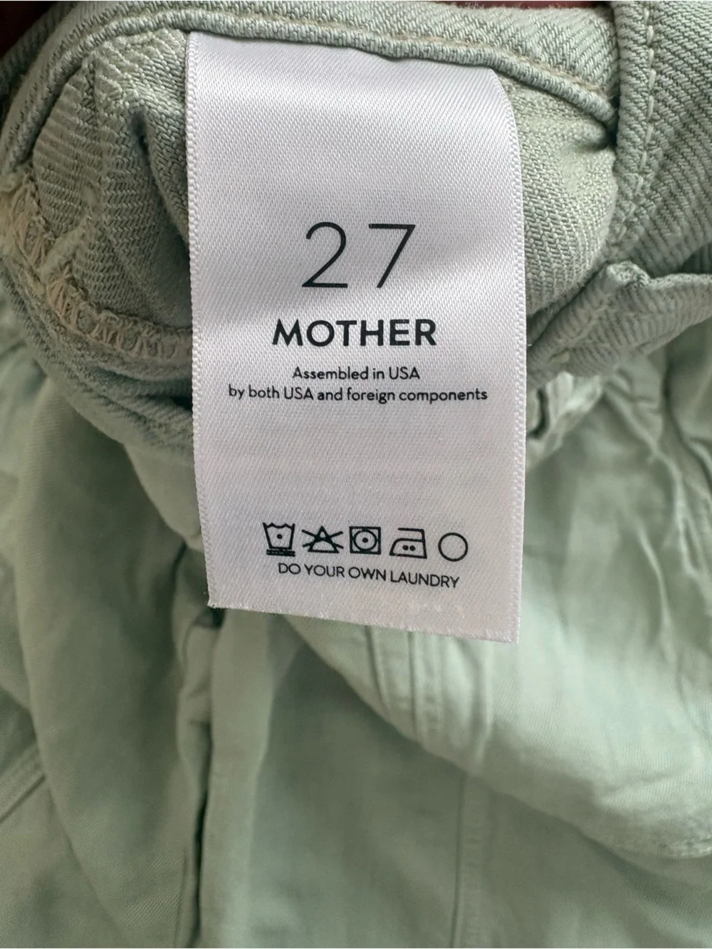 MOTHER The Patch Pocket Chute Flood Jeans